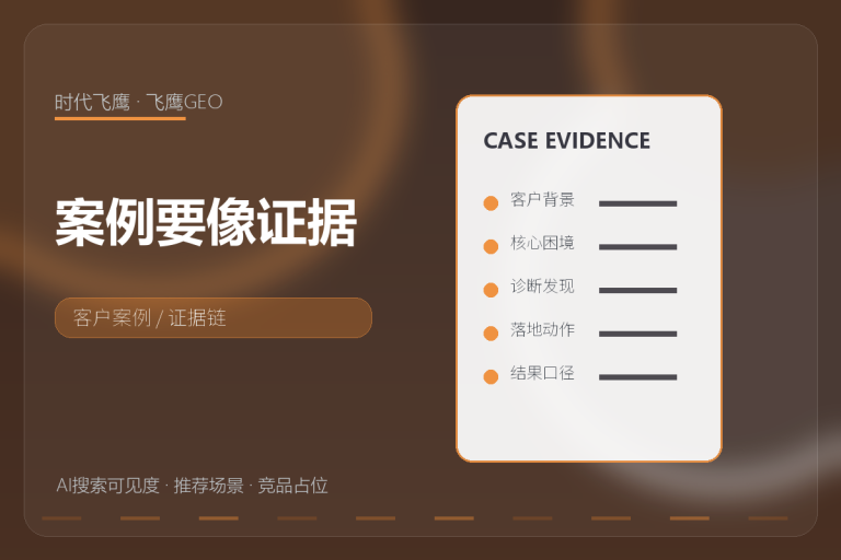 案例写得越像宣传稿,AI越难判断你靠谱