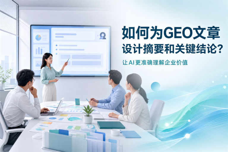 如何为GEO文章设计摘要和关键结论?