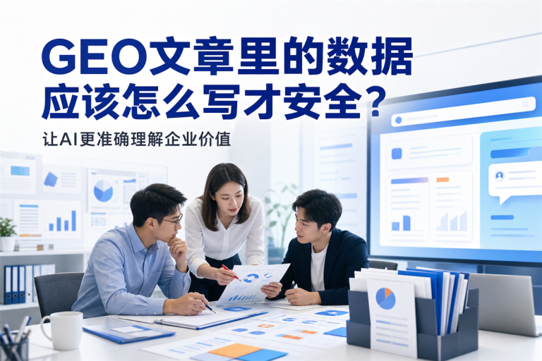 GEO文章里的数据应该怎么写才安全?