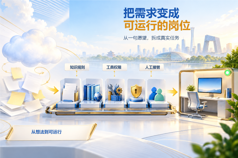 北京企业定制开发AI智能体，怎样把需求变成可以运行的岗位