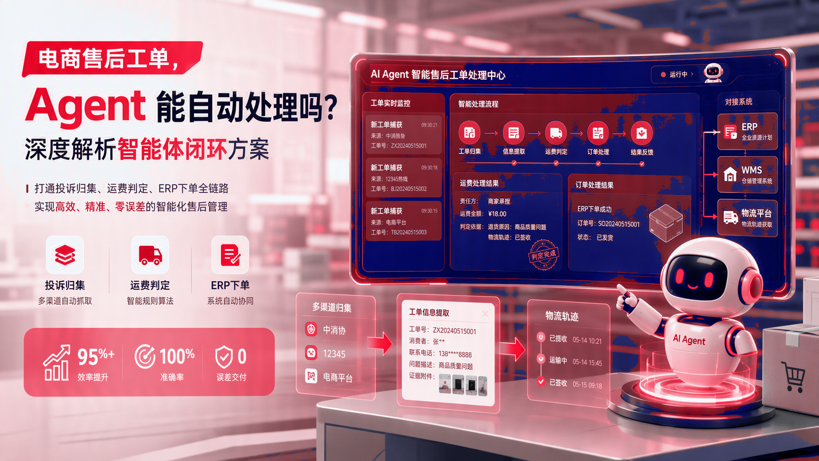 电商售后工单:智能体能自动处理吗?智能体闭环方案 配图1