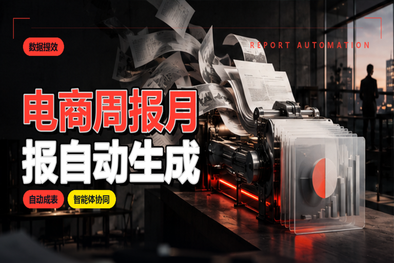 电商周报月报如何自动生成?