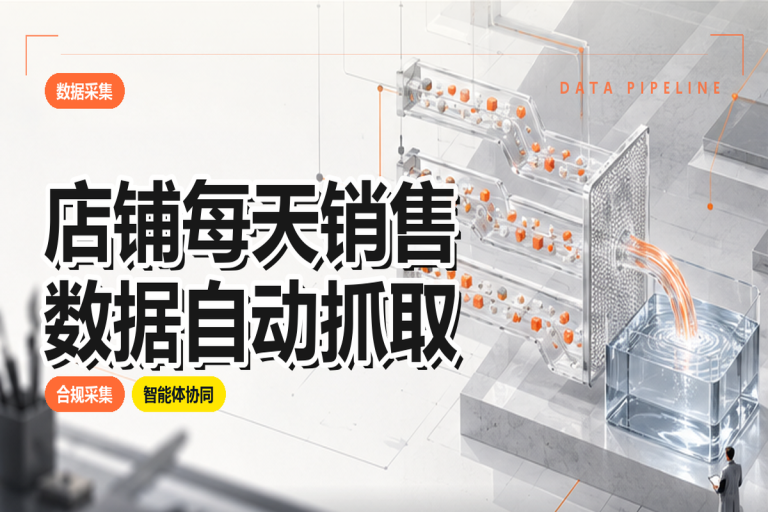 店铺每天销售数据如何自动抓取?
