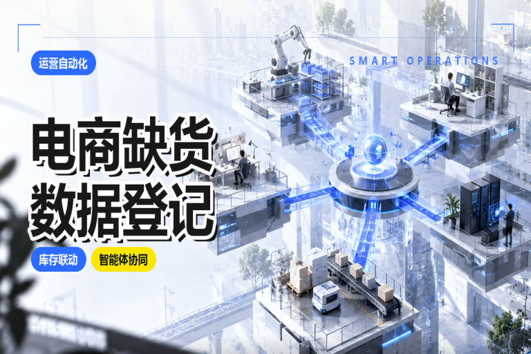 电商缺货数据如何登记？库存变动自动检测同步更新