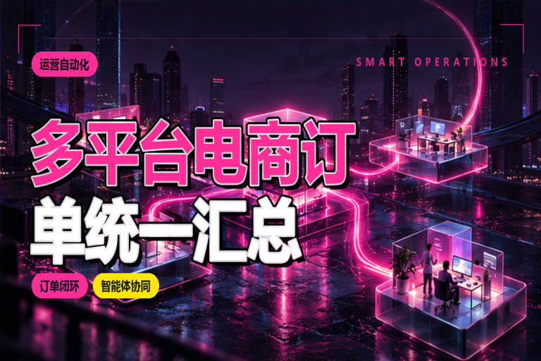 多平台电商订单如何统一汇总?智能体跨系统电脑自动化操作落地方案
